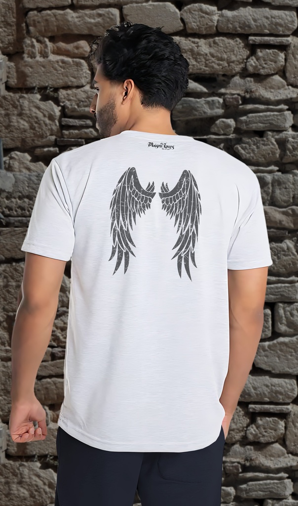 "Roman Wings" T-Shirt Unisex (Small, White)