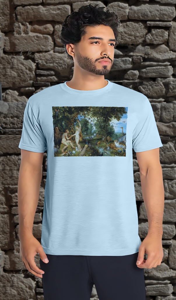 "Adam and Eve in Paradise" by Rubens and Breughel T-Shirt Unisex
