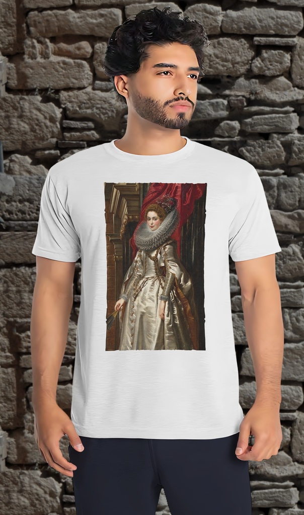 "Marchesa Brigida Spinola Doria" by Rubens T-Shirt Unisex (Small, White)
