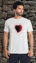 "Sacred Heart Illustration - Black" T-Shirt Unisex