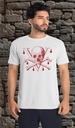 "Skull and Crossbones V Red" T-Shirt Unisex