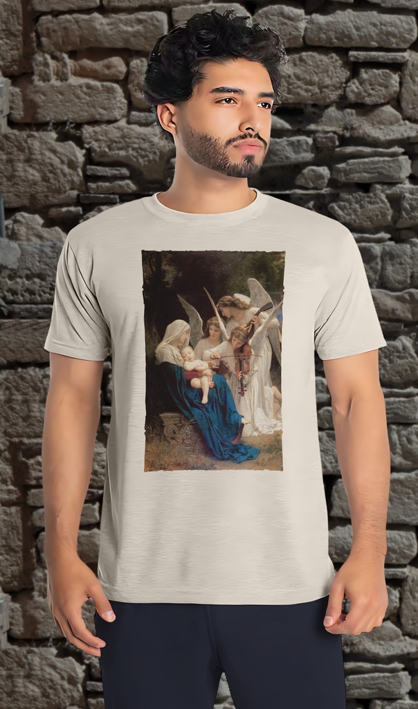 "The Song of the Angels" by William Bouguereau T-Shirt Unisex