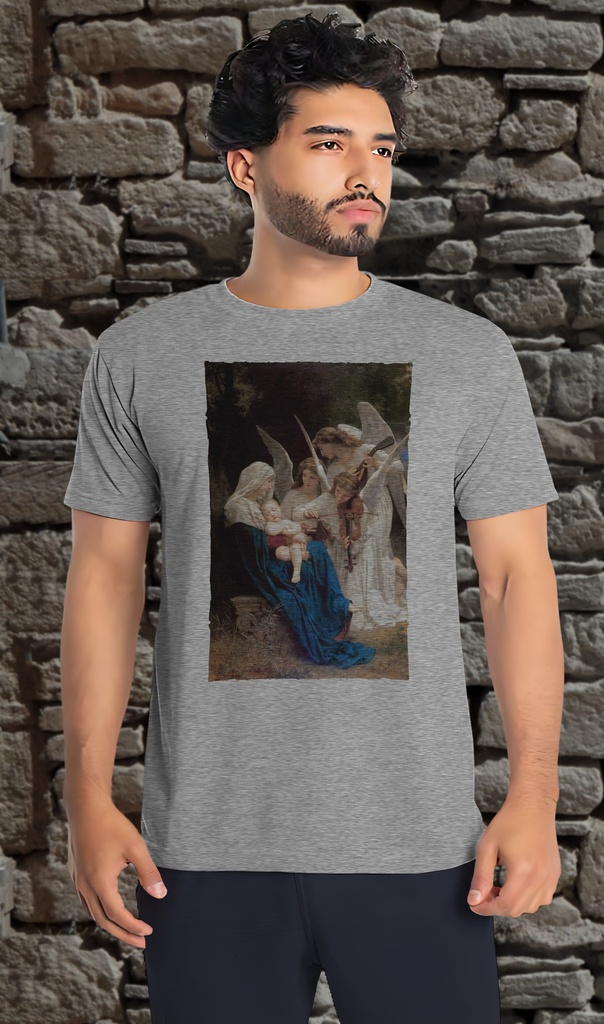 "The Song of the Angels" by William Bouguereau T-Shirt Unisex