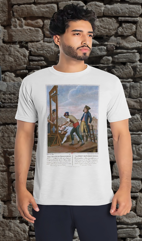 "The Death of Robespierre" T-Shirt Unisex (Small, White)