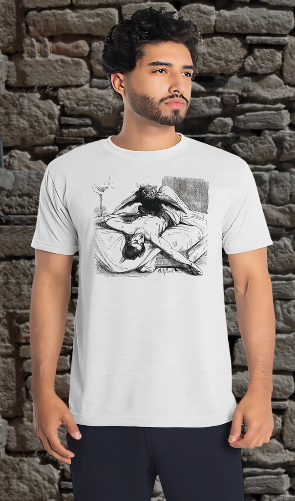 "The Devil in Love" T-Shirt Unisex (Small, White)