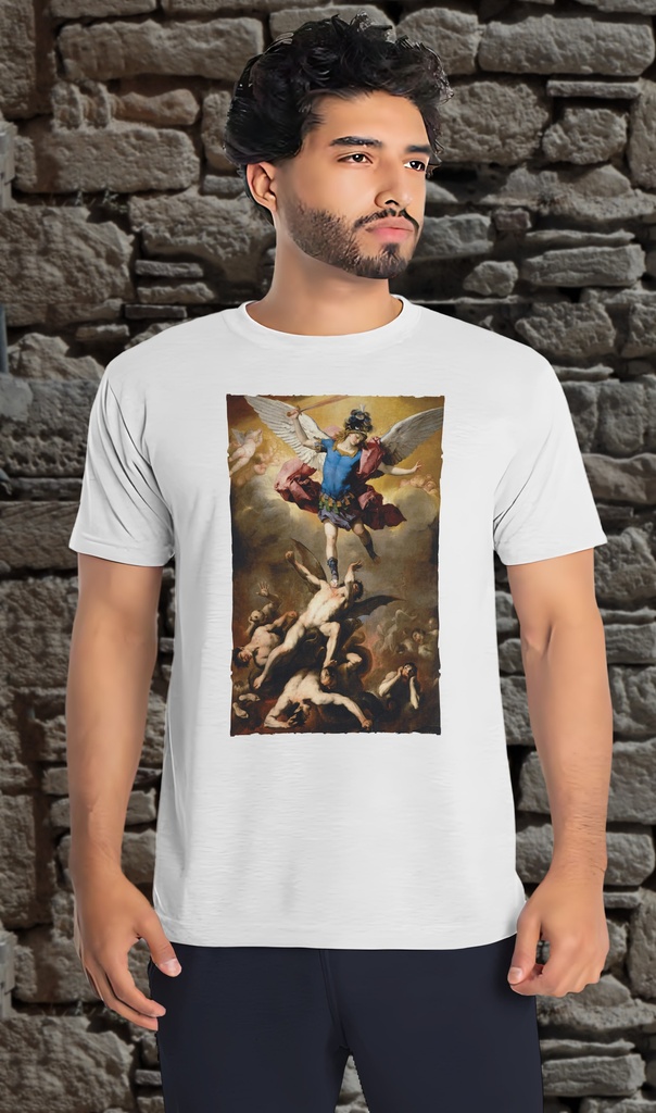 "The Fall of the Rebel Angels" by Luca Giordano T-Shirt Unisex