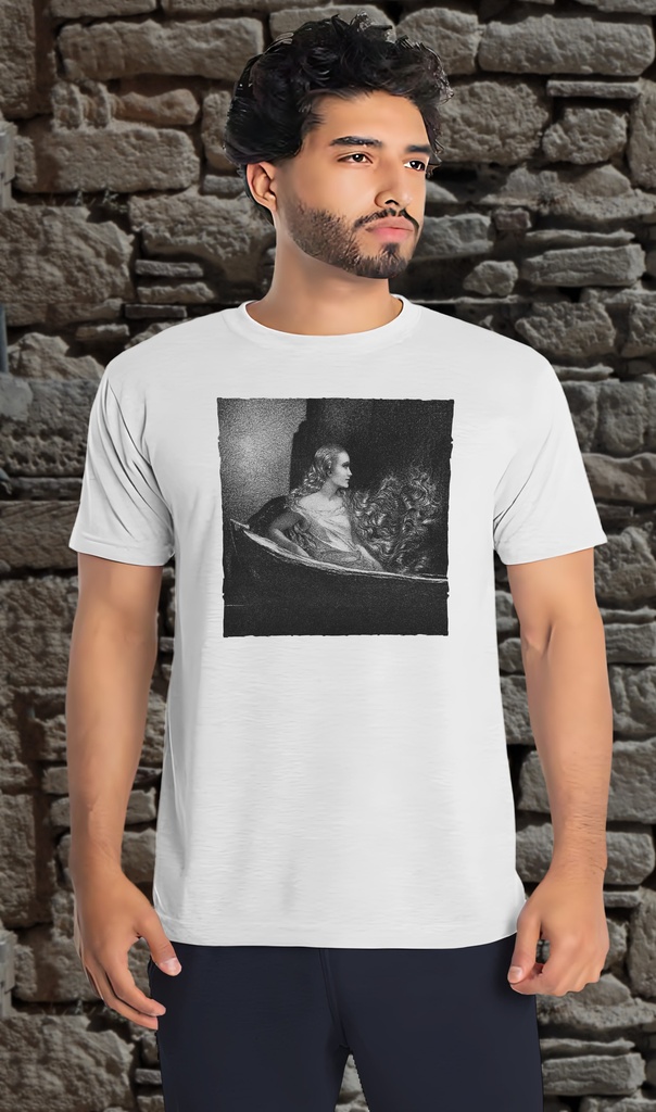 "The Island In The Mist" by Tenggren T-Shirt Unisex (Small, White)