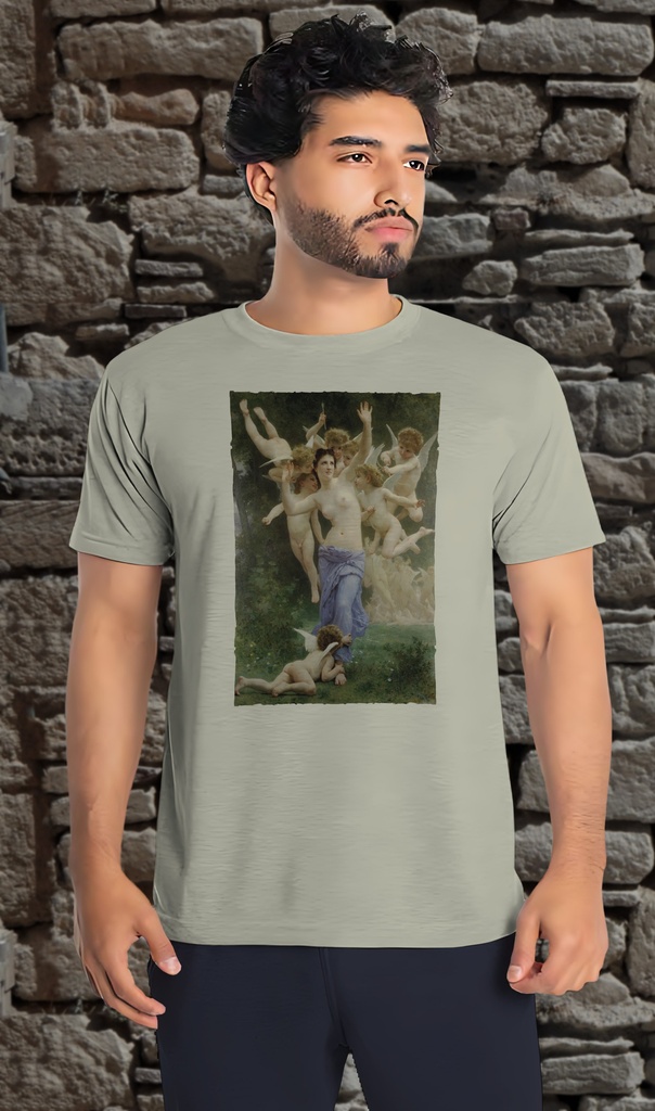 "The Wasp's Nest" by William Bouguereau T-Shirt Unisex