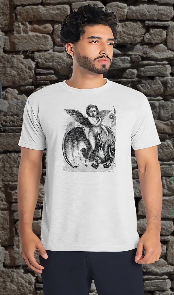 "Volac" T-Shirt Unisex (Small, White)