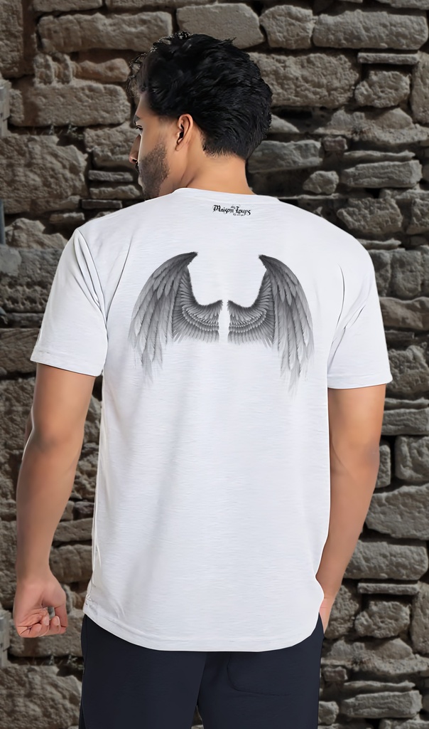 "White Spread Wings" T-Shirt Unisex (Small, White)