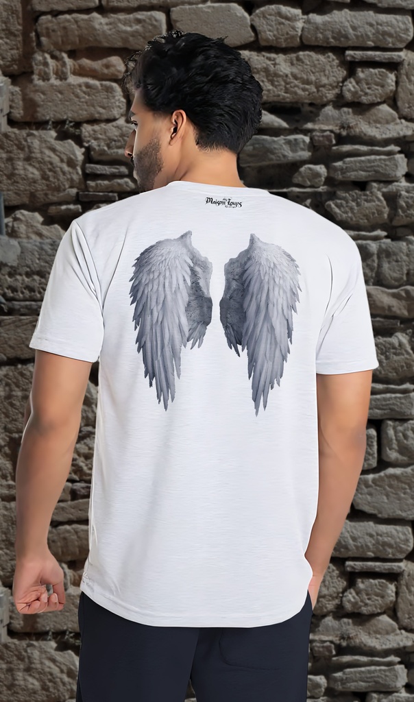 "White Wings 3" T-Shirt Unisex (Small, White)