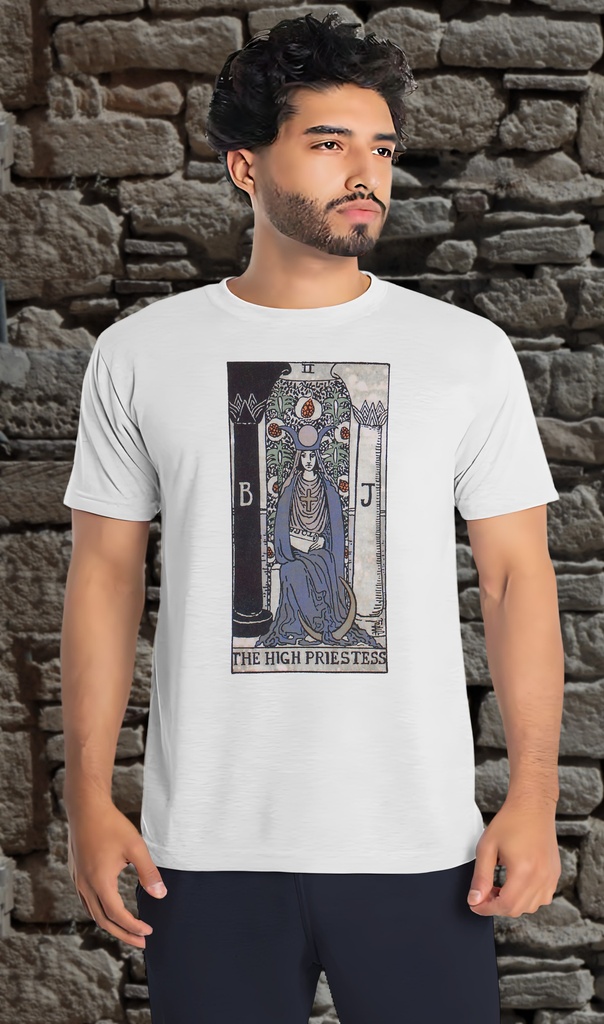 "Vintage Tarot - High Priestess" T-Shirt Unisex