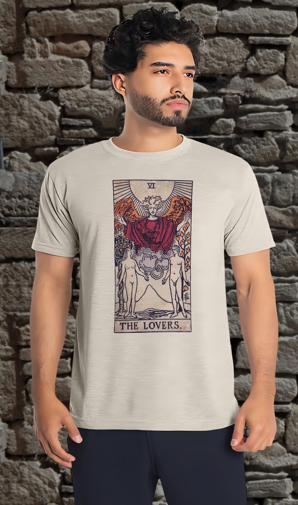 "Vintage Tarot - Lovers" T-Shirt Unisex
