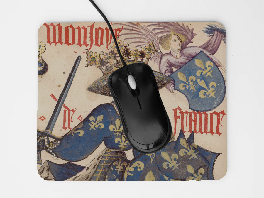 "King of France" Mouse Mat - 190mm x 230mm x 5mm