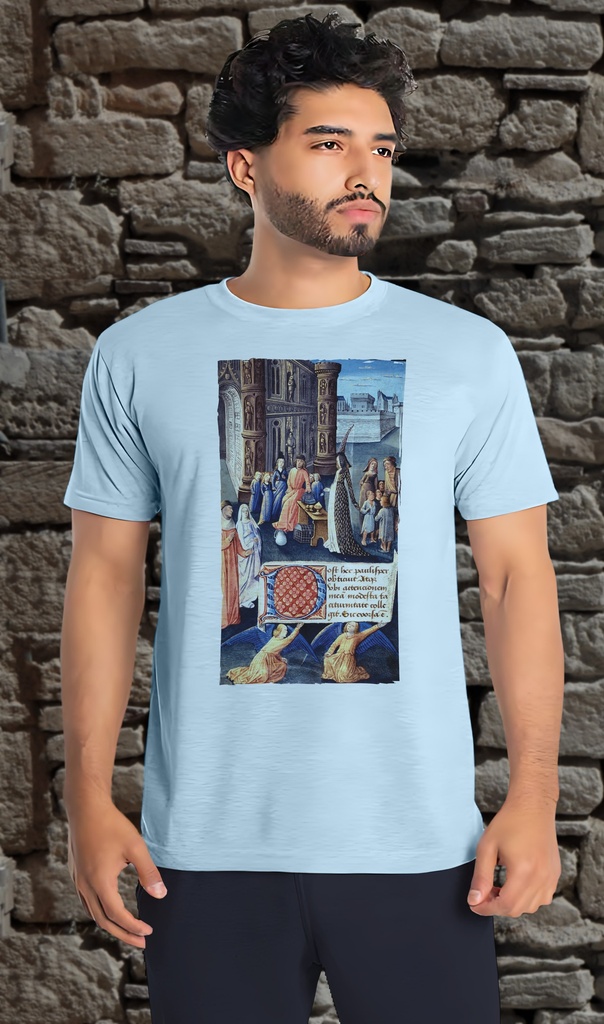 "Bedford Hours - Boethius, Consolation de la philosophie" T-Shirt Unisex