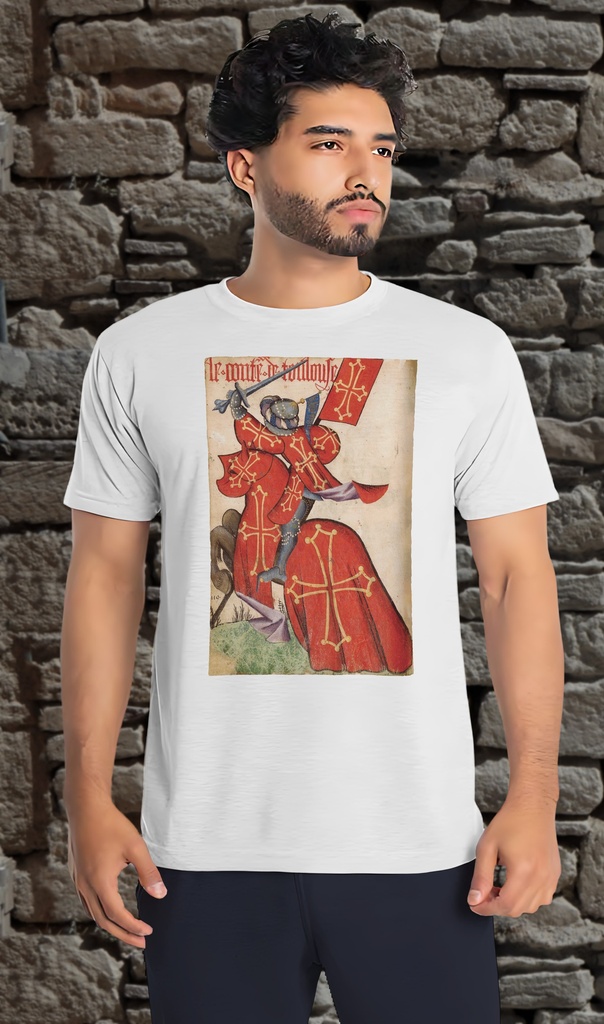 "Grand Armorial of the Golden Fleece - Comte Toulouse" T-Shirt Unisex (Child 1-2, White)