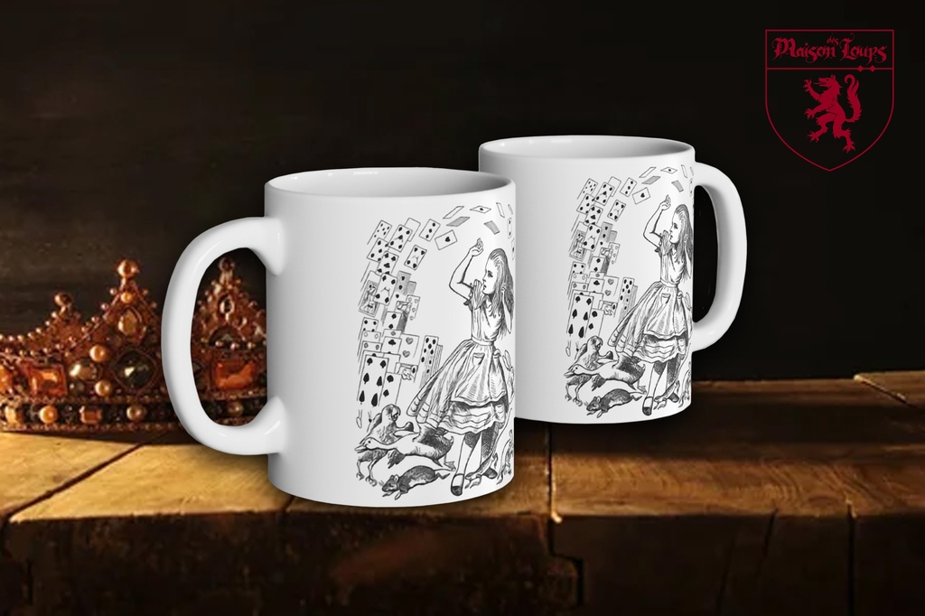 "Alice in Wonderland - Cards" Mug (White)
