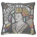 "Anne Neville" 50cm x 50cm Fringed Cotton/Poly Cushion Cover