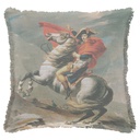 "Napoleon" 50cm x 50cm Fringed Cotton/Poly Cushion Cover