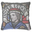"Jasper Tudor" 50cm x 50cm Fringed Cotton/Poly Cushion Cover