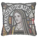 "Elizabeth of York" 50cm x 50cm Fringed Cotton/Poly Cushion Cover