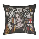 "Elizabeth of York" 40cm x 40cm Faux Leather Cushion Cover