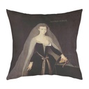 "Agnes Sorel" 40cm x 40cm Faux Leather Cushion Cover