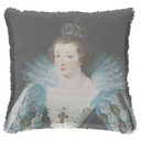 "Anne of Austria" 50cm x 50cm Fringed Cotton/Poly Cushion Cover