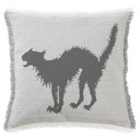 "Arthur Rackham Cat" 50cm x 50cm Fringed Cotton/Poly Cushion Cover