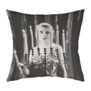 "Carole Lombard" 40cm x 40cm Faux Leather Cushion Cover