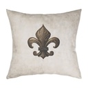 "Fleur de Lys - Celtic" 40cm x 40cm Faux Leather Cushion Cover