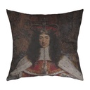 "Charles II" 40cm x 40cm Faux Leather Cushion Cover