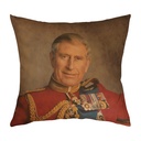 "Charles III" 40cm x 40cm Faux Leather Cushion Cover