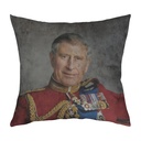 "Charles III" 40cm x 40cm Faux Leather Cushion Cover