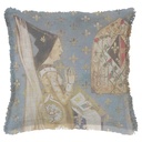 "Charlotte de Savoie" 50cm x 50cm Fringed Cotton/Poly Cushion Cover