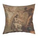"The Baptism of Christ " 40cm x 40cm Faux Leather Cushion Cover