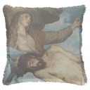 "The Lamentation of Christ" 50cm x 50cm Fringed Cotton/Poly Cushion Cover