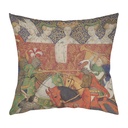 "Christine Pizan - Joust" 40cm x 40cm Faux Leather Cushion Cover