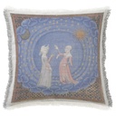 "Christine Pizan - Blessing" 50cm x 50cm Fringed Cotton/Poly Cushion Cover