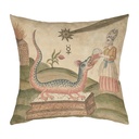 "Clavis Artis Extract - Feeding the Dragon" 40cm x 40cm Faux Leather Cushion Cover