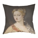 "Diane de Poitiers" 40cm x 40cm Faux Leather Cushion Cover