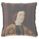 "Edward IV" 50cm x 50cm Fringed Cotton/Poly Cushion Cover