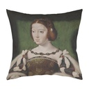 "Éléonore de Habsbourg" 40cm x 40cm Faux Leather Cushion Cover