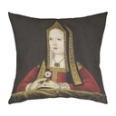 "Elizabeth of York Portrait" 40cm x 40cm Faux Leather Cushion Cover
