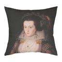 "Elizabeth Poulett" 40cm x 40cm Faux Leather Cushion Cover