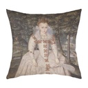 "Elizabeth Stuart" 40cm x 40cm Faux Leather Cushion Cover