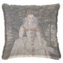 "Elizabeth Stuart" 50cm x 50cm Fringed Cotton/Poly Cushion Cover