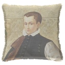 "Guildford Dudley" 50cm x 50cm Fringed Cotton/Poly Cushion Cover