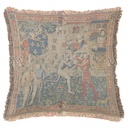 "Henry VIII vs Francis I" 50cm x 50cm Fringed Cotton/Poly Cushion Cover