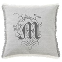 "Medieval Decorated Letter (any letter available)" 50cm x 50cm Fringed Cotton/Poly Cushion Cover